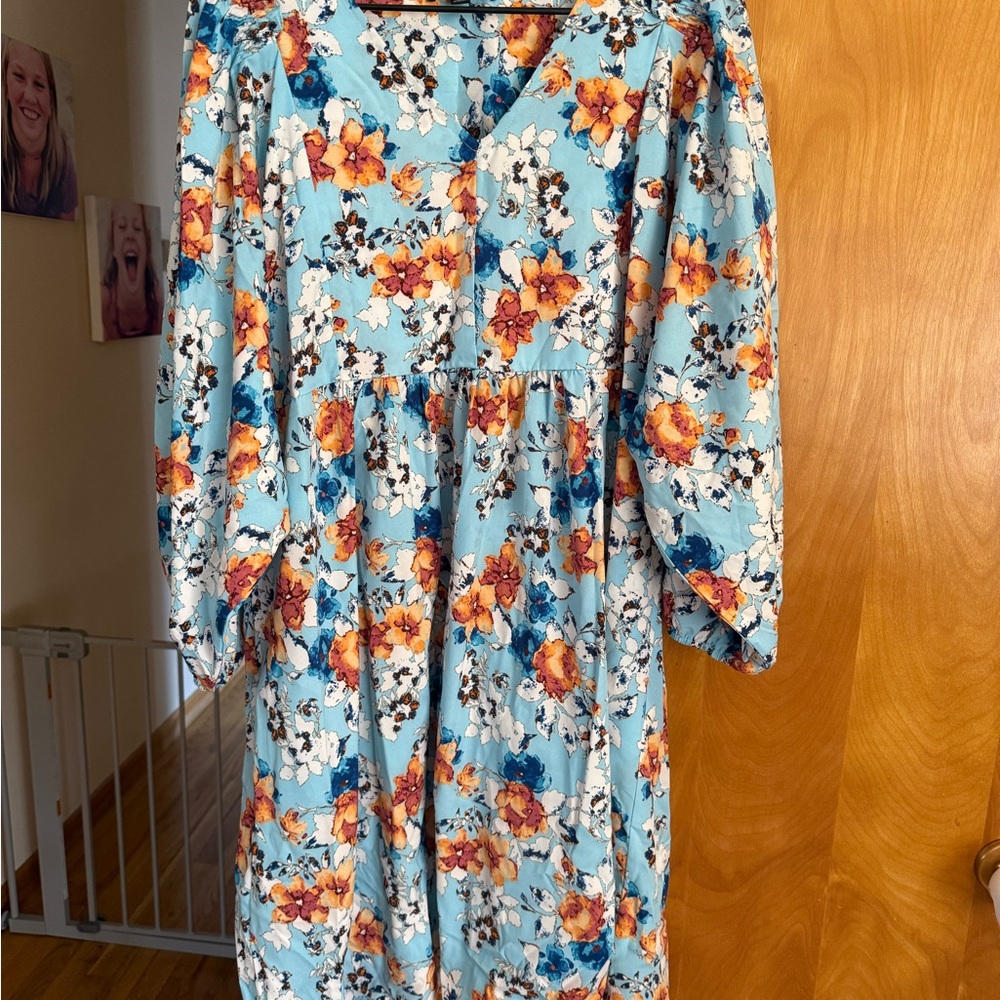 Floral Puff Sleeve Dress